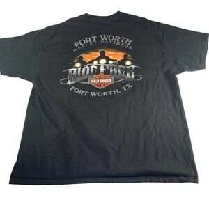 Harley Davidson Mens Black T Shirt Size 2XL Own It Ride Free Biker Graphic